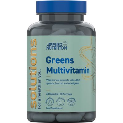 Pack of 60 Applied Nutrition Solutions Greens Multivitamin Capsules