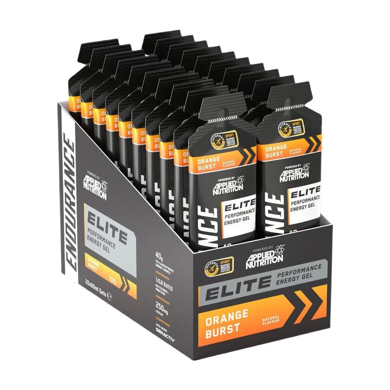 Applied Nutrition Endurance Elite Energy Gels - Orange Burst - 20 Servings - Image 1