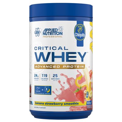 Applied Nutrition Critical Whey Protein Powder - Chiquita Banana Strawberry 25 Servings