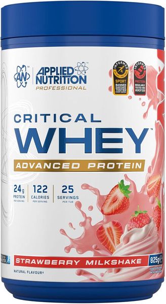 Applied Nutrition Critical Whey Protein Powder - Strawberry Milkshake - 25 Servings
