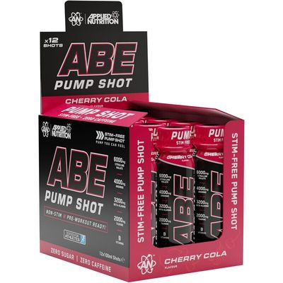 Applied Nutrition ABE Pump Pre Workout Zero Stim Shots - Cherry Cola - 12 Servings