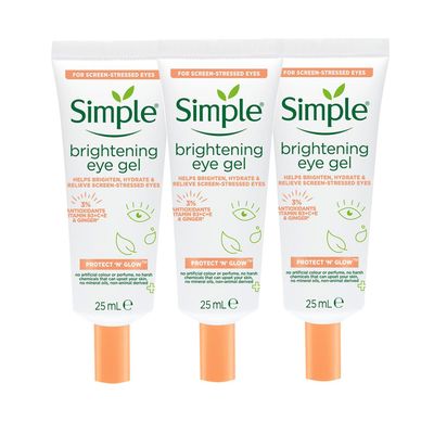 Simple Brightening Eye Gel 3x25ml Dark Circles in White | Size: 25ml - Thumbnail 2