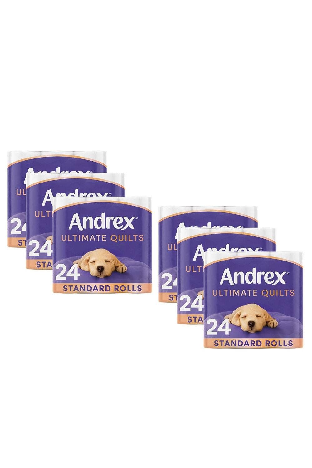 Andrex Supreme Quilts Fragrance Free Toilet Paper 144 Rolls - White - Image 1