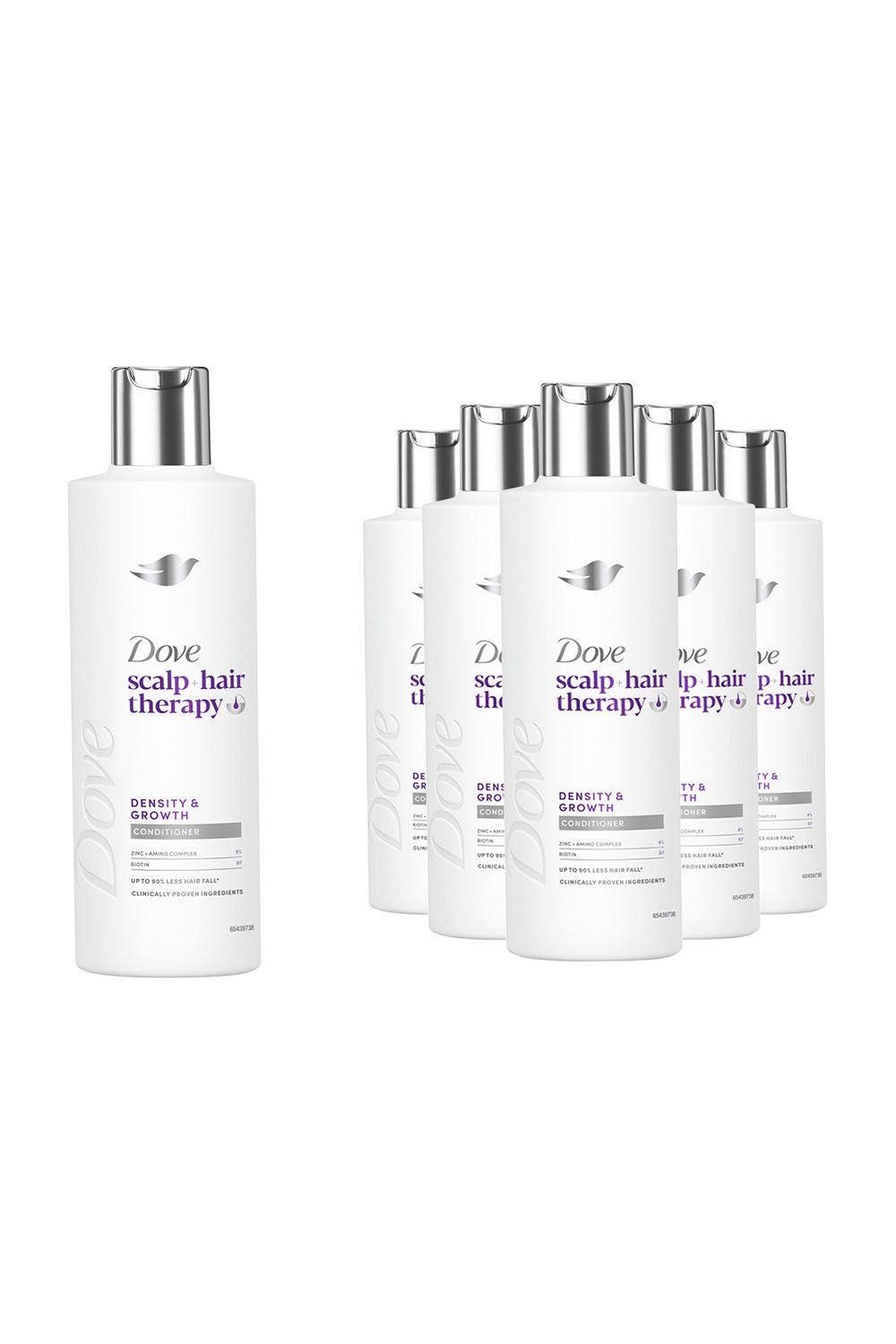 Dove Scalp+ Hair Therapy Density Growth Conditioner Biotin & Zinc 250ml, 6 Pack - White - Image 1
