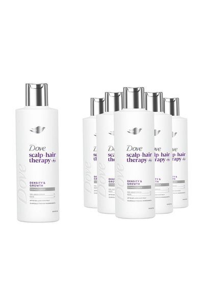 Dove Scalp+ Hair Therapy Density Growth Conditioner Biotin & Zinc 250ml, 6 Pack - White