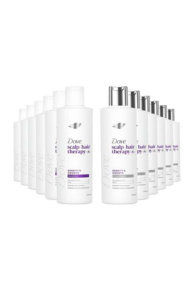 Dove Scalp+ Hair Therapy Density & Growth Shampoo & Conditioner Duo 250ml, 6pk - White