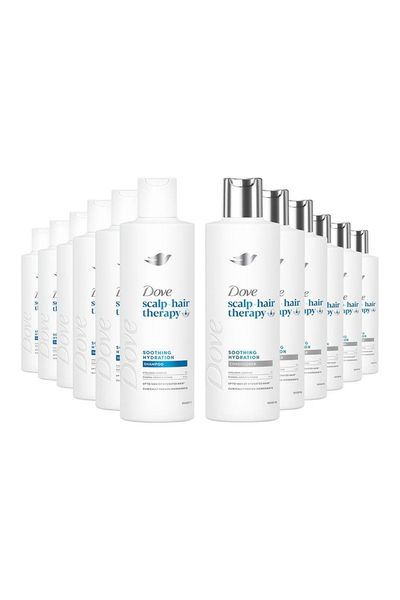 Dove Scalp+ Hair Therapy Soothing Hydration Shampoo & Conditioner Duo 250ml, 6pk - White