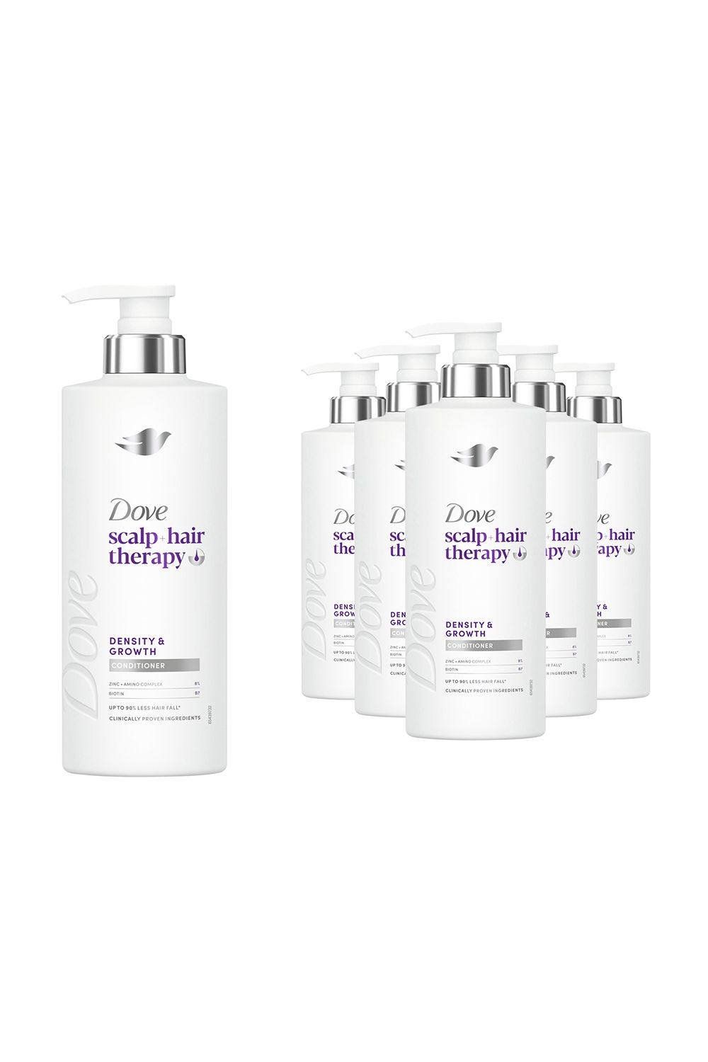 Dove Scalp+ Hair Therapy Density Growth Conditioner Biotin & Zinc 400ml, 6 Pack - White - Image 1