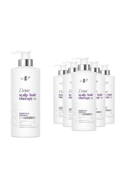 Dove Scalp+ Hair Therapy Density Growth Conditioner Biotin & Zinc 400ml, 6 Pack - White