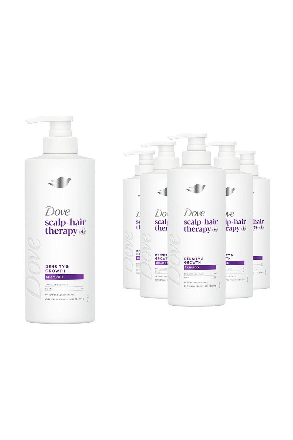Dove Scalp+ Hair Therapy Density & Growth Shampoo Biotin Amino Complex 400ml,6pk - White - Image 1