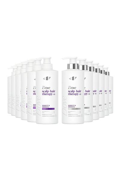 Dove Scalp+ Hair Therapy Density & Growth Shampoo & Conditioner Duo 400ml, 6pk - White