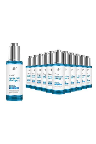 Dove Scalp+ Hair Therapy Soothing Hydration B3 & Zinc 3in1 Scalp Serum 45ml,12pk - White