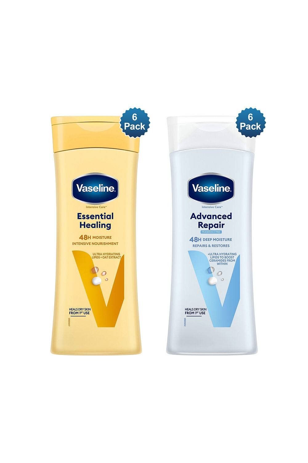 Vaseline Intensive Care Body Lotion Essential Healing & Repair 400ml, 6 Pack - White - Image 1