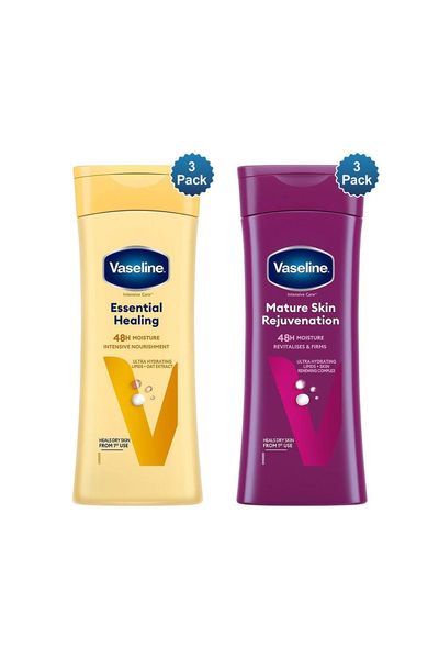 Vaseline Intensive Body Lotion Essential Healing & Mature Skin 400ml, 3Pk - White