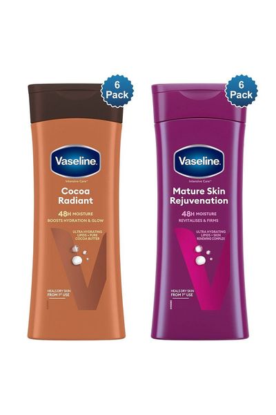 Vaseline Intensive Care Body Lotion Cocoa Radiant & Mature 400ml, 6 Pack - White