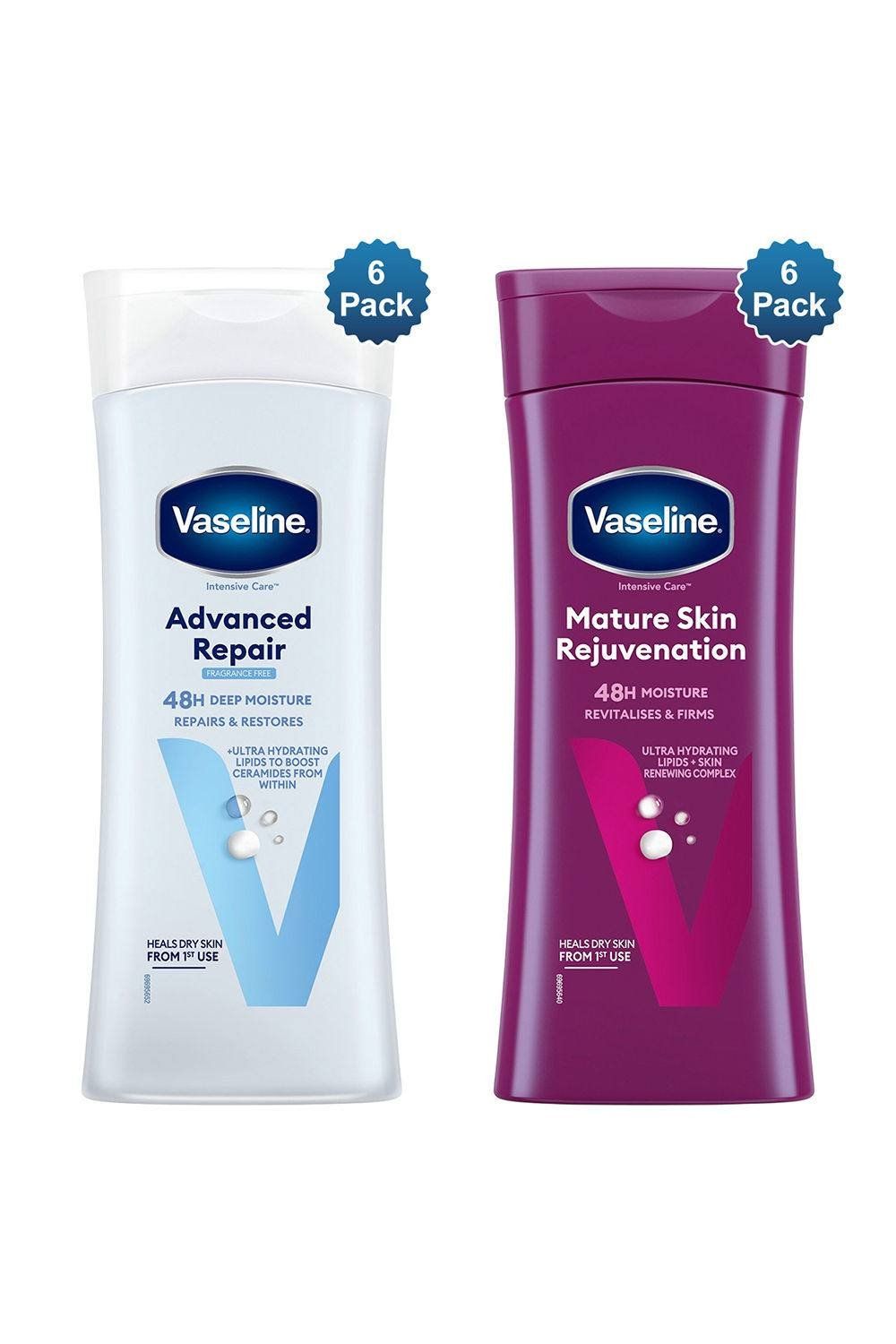 Vaseline Intensive Care Body Lotion Advanced Repair & Mature 400ml, 6 Pack - White - Image 1