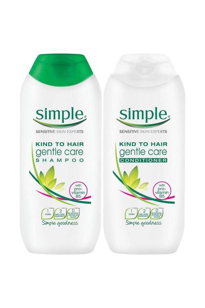 Simple Kind to Hair Shampoo & Conditioner Bundle 200ml - White