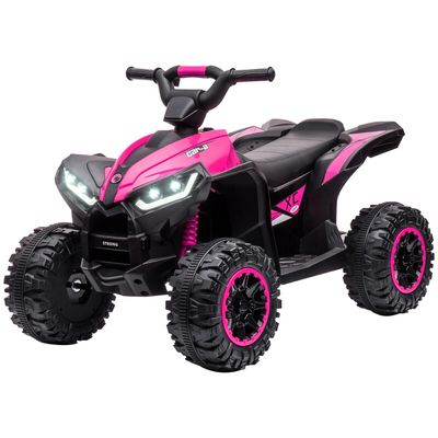 HOMCOM 12V Quad Bike Kids Ride on Car - Pink