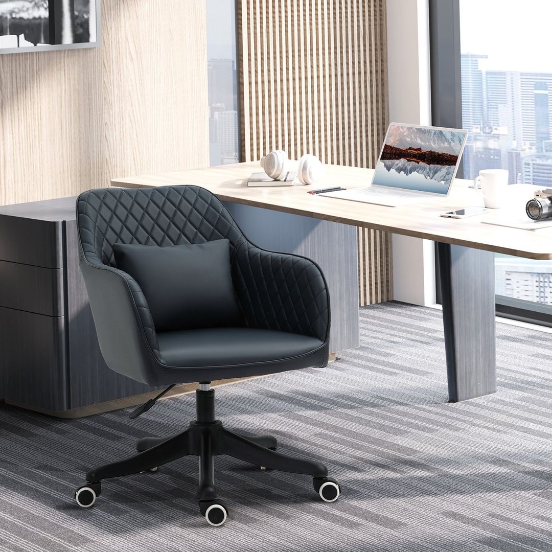 Vinsetto Office Chair with Rechargeable - Dark Blue - Image 1
