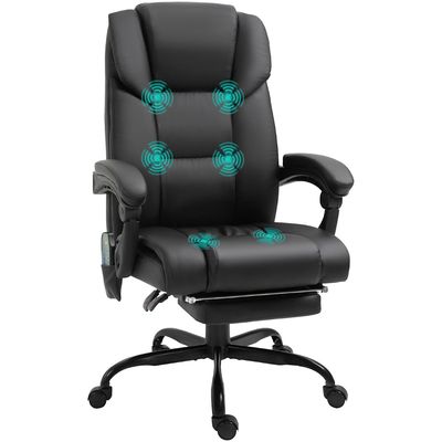 Vinsetto 6-Point Massage Office Chair - Black