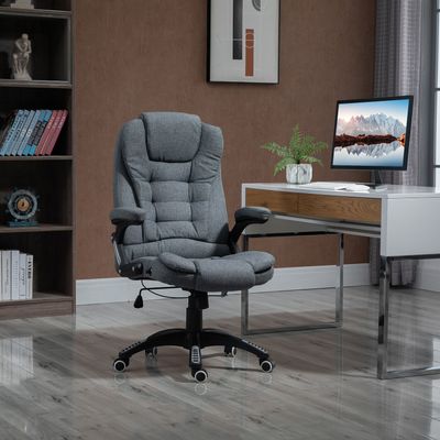 Vinsetto High Back Swivel Wheels Office Chair - Dark Grey