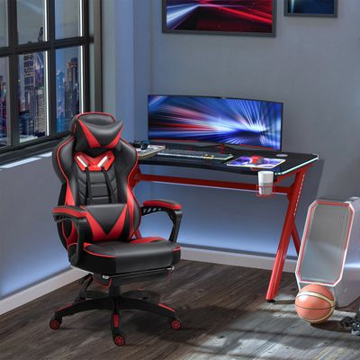 Vinsetto Gaming Chair Ergonomic Reclining - Red, Black