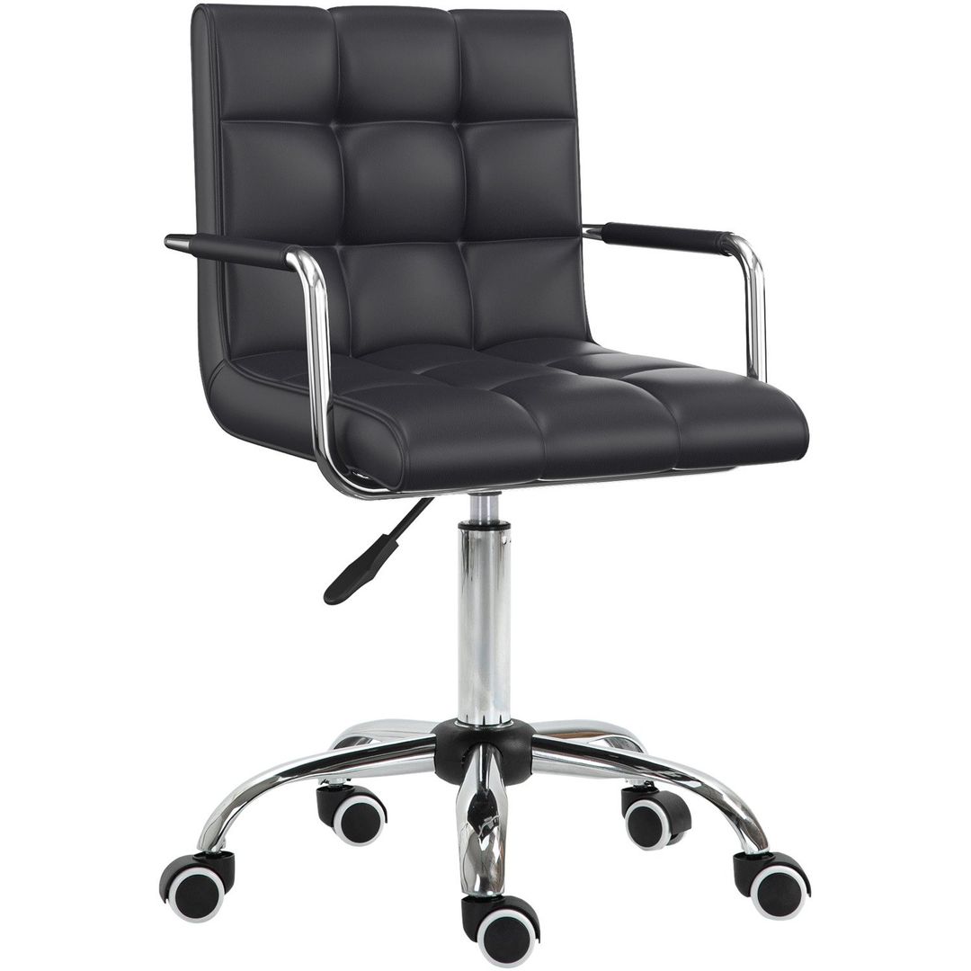 Vinsetto Office Chair Swivel Desk Chair - Black - Image 1