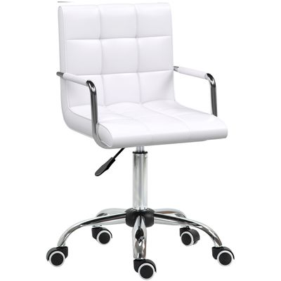 Vinsetto Office Chair Swivel Desk Chair - White