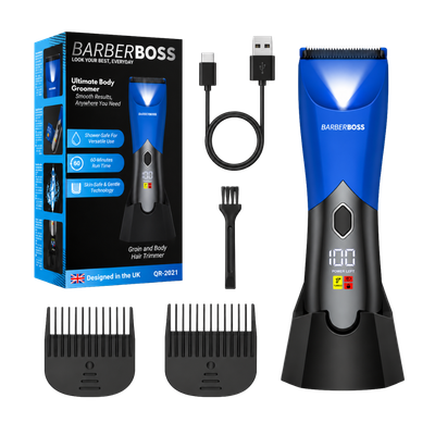 BarberBoss Men's Body & Intimate Hair Trimmer Cordless Grooming Tool - Thumbnail 2