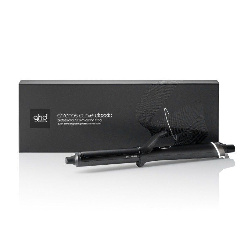 ghd Chronos Curve Classic Tong - 26mm Hair Curler in Black - Ideal for - Image 1