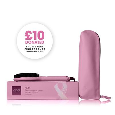 ghd Glide Limited Edition Hot Brush - Fondant Pink Charity Edition