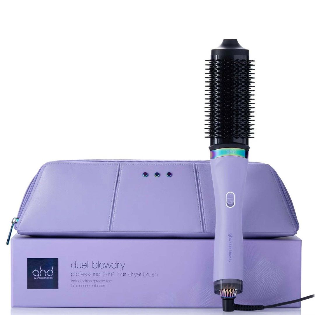 ghd Duet Blowdry Limited Edition Hair Dryer Brush in Galactic Lilac wi - Image 1