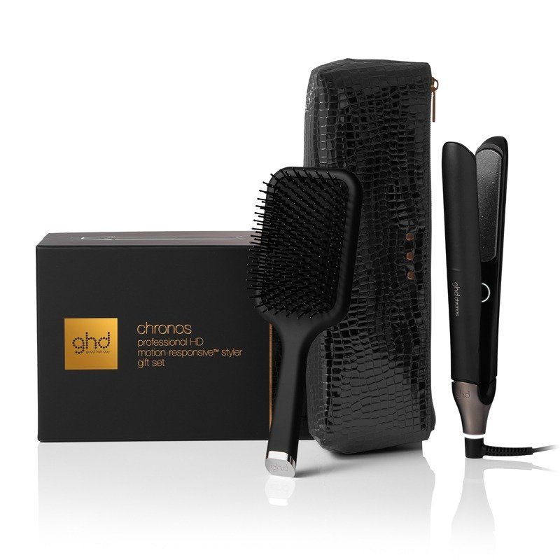 ghd Chronos Styler gift set with paddle brush and styler bag - Image 1