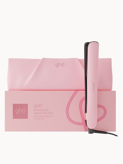 ghd Gold Hair Straightener in Dusted Pink - Limited Edition