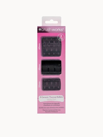 Brushworks Women's Ceramic Thermal Rollers Variety Pack in Black