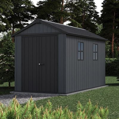 7'5 x 11' Keter Newton Plus Grey Plastic Garden Shed (2.30m x 3.50m)
