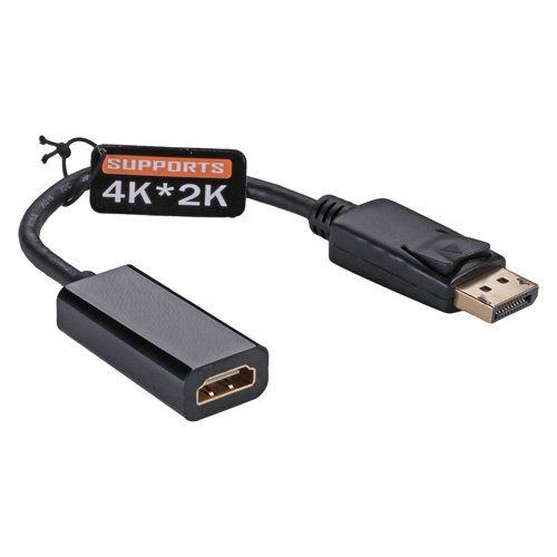 Cablenet 15cm Active DisplayPort Male 1.2 - HDMI 1.4b (4Kx2K@30Hz) Blk Adaptor - Image 1