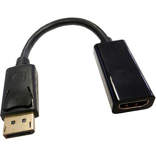Cablenet 15cm DisplayPort Male 1.2 - HDMI 1.4b 1080p 60Hz Blk Cable Adaptor - Image 1