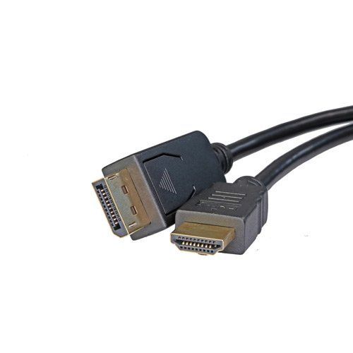 Cablenet 1m DisplayPort Male 1.2 - HDMI 1.4b 1080p 60Hz Uni-D Black Cable - Image 1