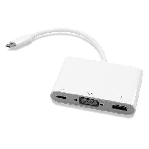 Cablenet 20cm USB 3.1c Male - SVGA, USB 3.1c, USB 3.0 Type A Active Adaptor - Image 1