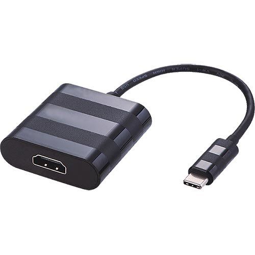 Cablenet 20cm USB 3.1c Male - HDMI 1.4b Female (4Kx2K@30Hz) Tailed Black Active - Image 1