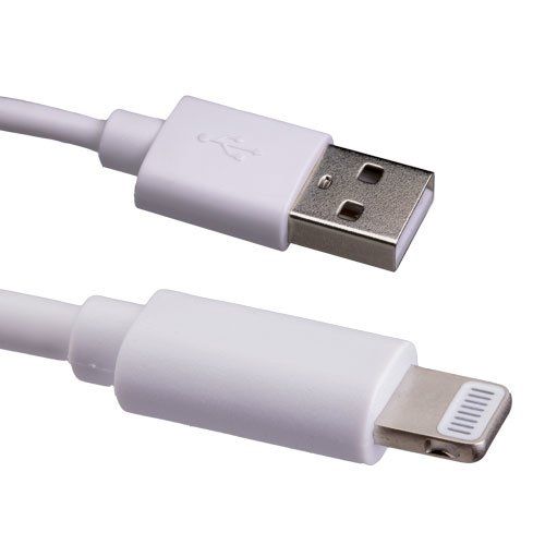 Cablenet 2m USB 2.0 Type A Male - Lightning MFI 8Pin Male Cable White - Image 1