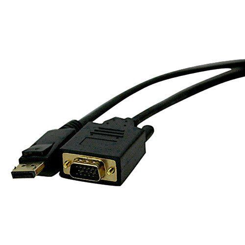 Cablenet 2m DisplayPort 1.2 Male - SVGA HD15 Male 1080i Black PVC Cable - Image 1