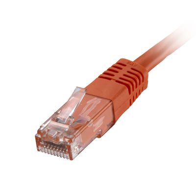 Cablenet CNL 100PK 1M C6 Or UTP PVC 24AWG FMB networking cable Orange