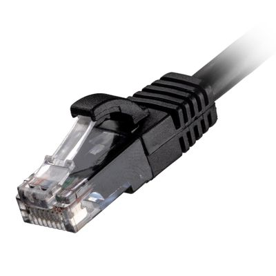 Cablenet CNL 100PK 3M C6 Bk UTP Ls 24AWG SB networking cable Black Cat