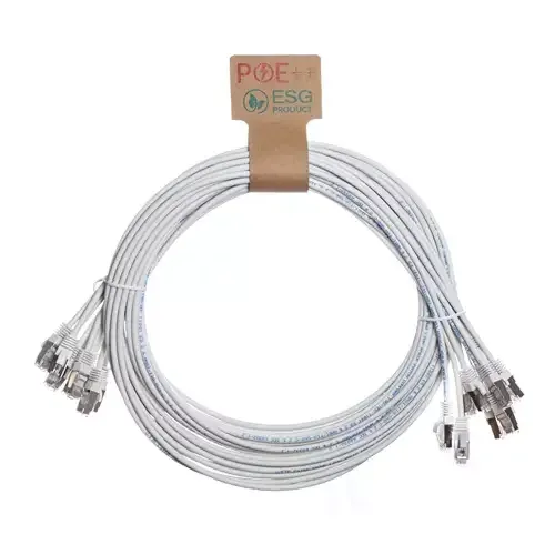 Cablenet 0.25m Cat6a RJ45 White U/FTP LSOH 30AWG Slim Snagless Booted Patch Lead (PK10) - Image 1