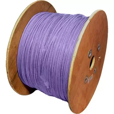 Cablenet Cat6a Violet S/FTP LSOH 26AWG Stranded Patch Cable 500m Reel - Thumbnail 2