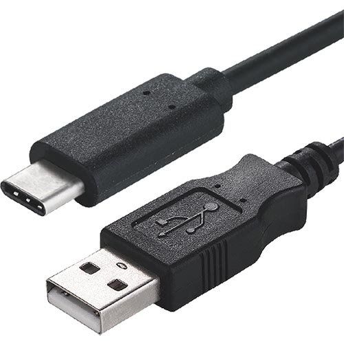 Cablenet 1m USB 3.1c Male - USB 2.0 Type A Male Black Cable - Image 1