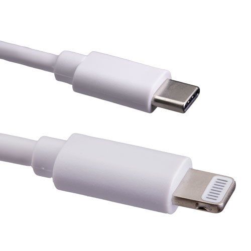 Cablenet 2m USB 3.1c Male - Lightning MFI Cable White - Image 1