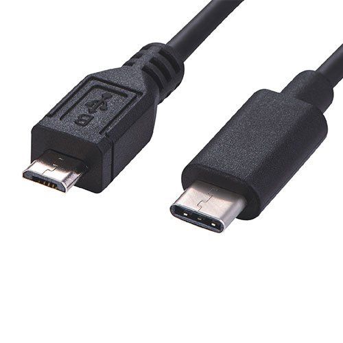 Cablenet 2m USB 3.1c - USB 3.0 Micro Type B Male Black Cable - Image 1
